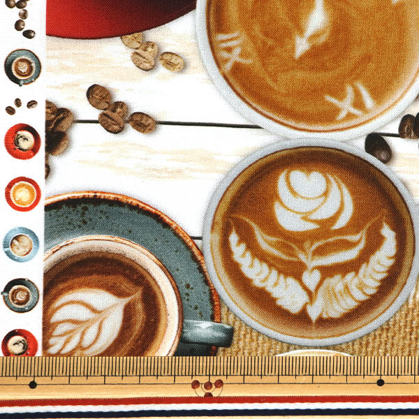 [数量从5开始] 织物 “数字印刷咖啡馆艺术RR2011世界"