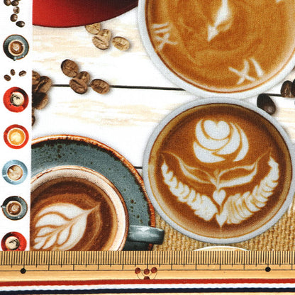 [数量从5开始] 织物 “数字印刷咖啡馆艺术RR2011世界"