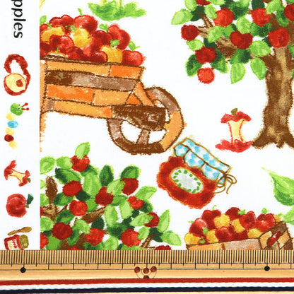 [Quantità a partire da 5] Tessuto "Digital Print Apple Harvest Festival RR2014"