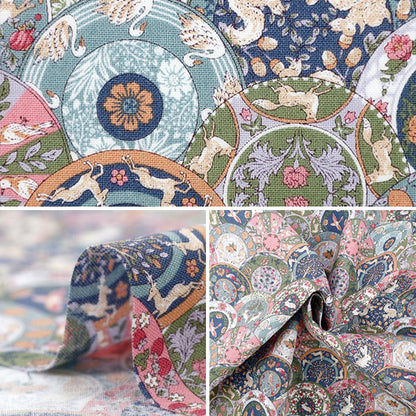 [Quantità a partire da 5] Tessuto "Art Nouveau Symphony Series Pink X Grey Coco-2402-4a"