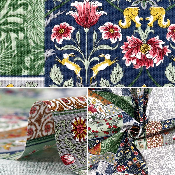 [Quantità a partire da 5] Tessuto "Art Nouveau Symphony Multi Coco-58100-4a"