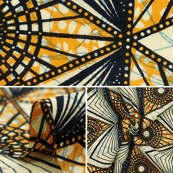 【数量5から】 生地 『アフリカンプリント RAM-AFR-25F』