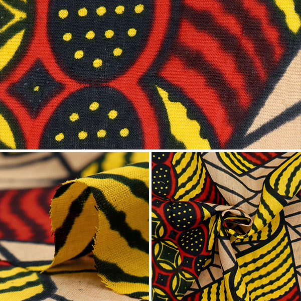 【数量5から】 生地 『アフリカンプリント RAM-AFR-25K』