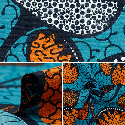 【数量5から】 生地 『アフリカンプリント RAM-AFR-25L』