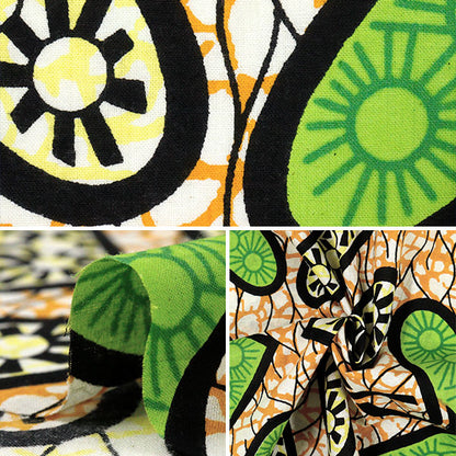 【数量5から】 生地 『アフリカンプリント RAM-AFR-G』