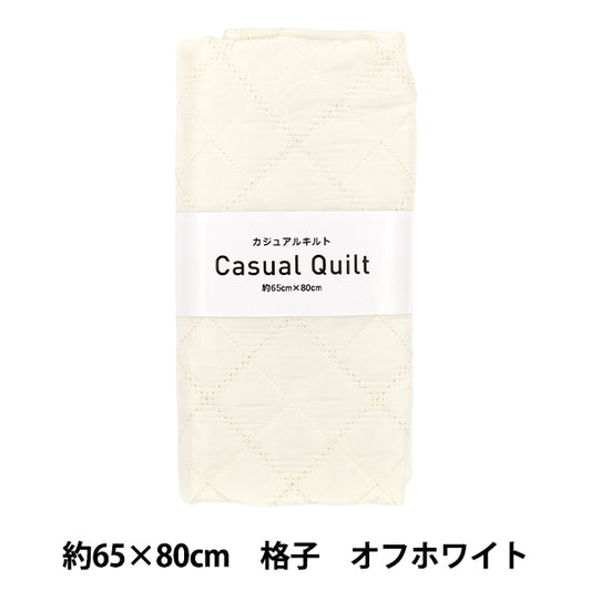 Fabric "casual kilt Cut Cloth Lattice approx. 65 x 80cm Off-white CQ-CA3-5OW”