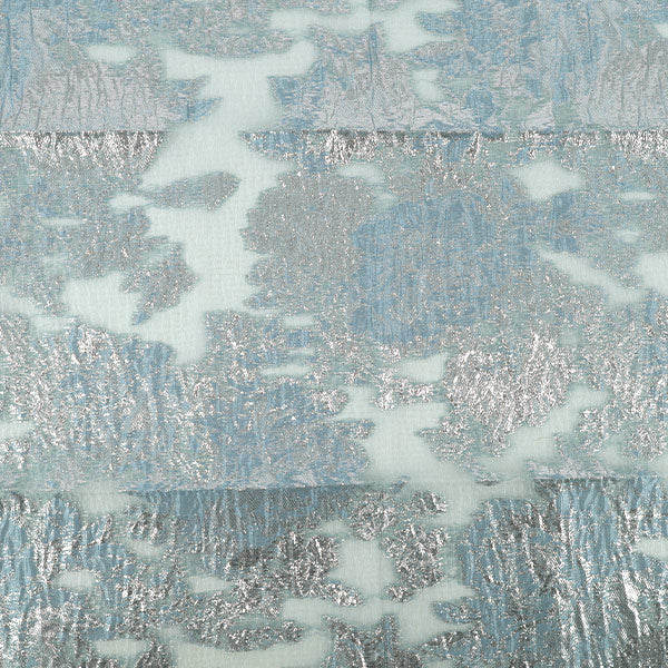 Tissu "Jacquard Tissu coupé Env. 65 cm x 50 cm Bleu C-JAC-3BL"