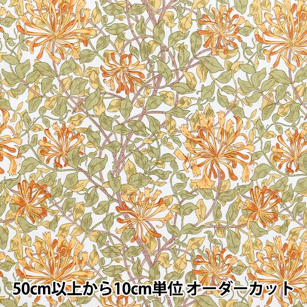 [Quantité à partir de 5] Tissu "Moda Best of Morris siège Chèvrefeuille bleu clair 8362-50"