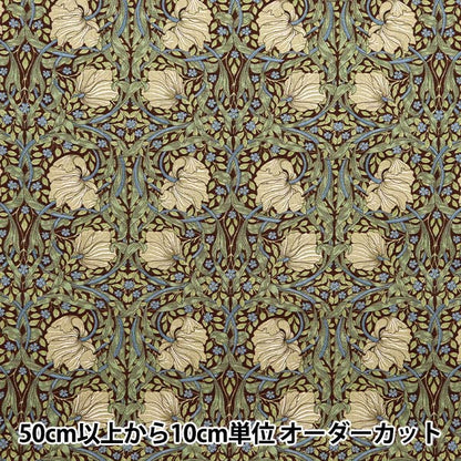 [Quantità a partire da 5] Tessuto "Moda Best of Morris Oxford Pimpernel Brown 8365-16T"