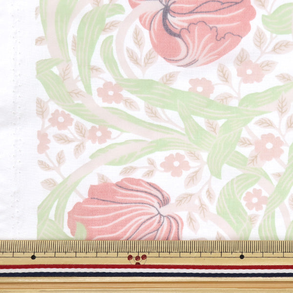 [Quantité à partir de 5] Tissu "Moda Best of Morris Opal Pin Pannel Pink 8065-17"