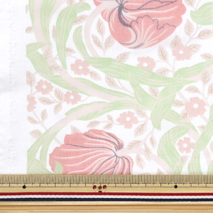 [Quantité à partir de 5] Tissu "Moda Best of Morris Opal Pin Pannel Pink 8065-17"