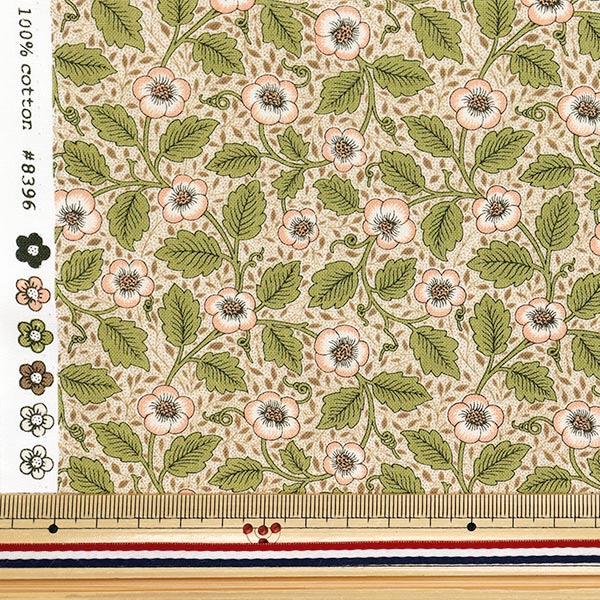 [Quantité à partir de 5] Tissu "Moda Best of Morris siège Antipodes 8396-11"