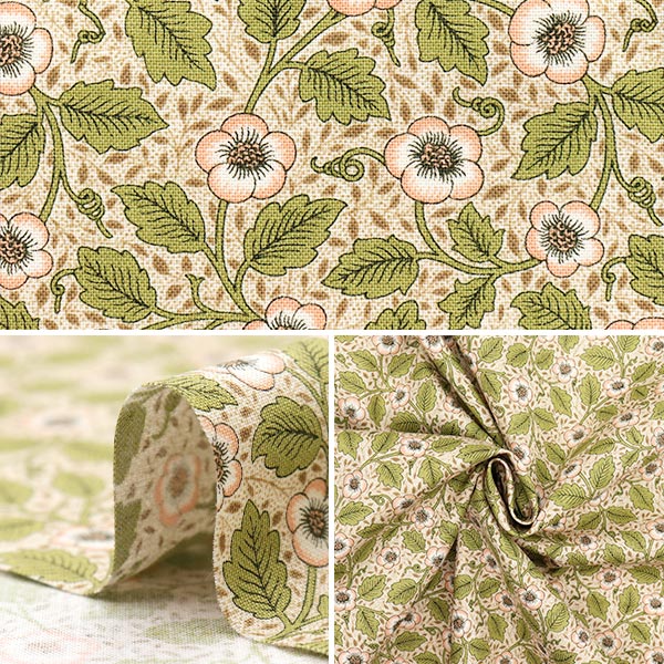 [Quantité à partir de 5] Tissu "Moda Best of Morris siège Antipodes 8396-11"