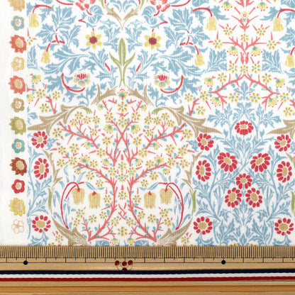 【数量5から】 生地 『MODA BEST OF MORRIS シーチング ブラックトーン フロスティホワイトブルージーン 33491-62』