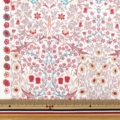 【数量5から】 生地 『MODA BEST OF MORRIS シーチング ブラックトーン フロスティホワイトティーローズ 33491-63』