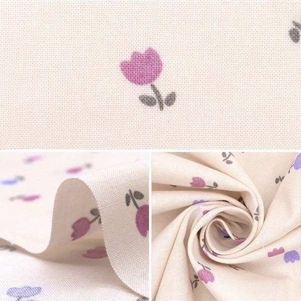 [الكمية تبدأ من 5] الأقمشة "Milkratte" الأغطية Tulip Ivory MLJS-15A"