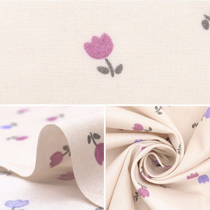 [الكمية تبدأ من 5] الأقمشة "Milkratte" الأغطية Tulip Ivory MLJS-15A"