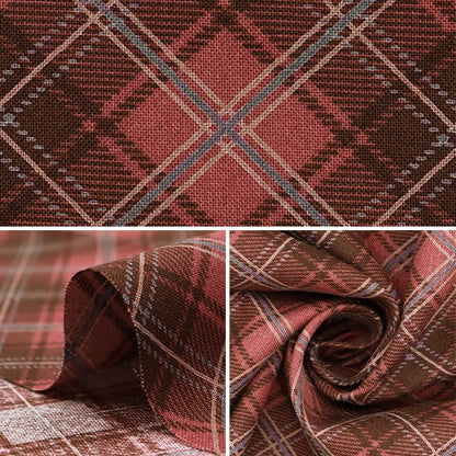 [Quantity starting from 5] Fabric "Milkratte" Sheeting Check Red MLJS-17A"