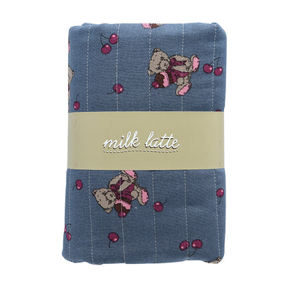 Tela "Milkratte" láminasColchacortada Tela Bear & Cherry Navy CQMLJS-13B"