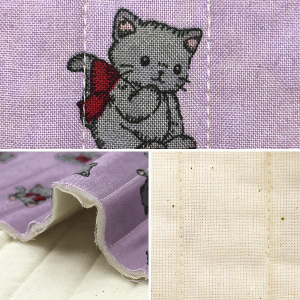 Tela "Milkratte" láminasColchacortada Tela Cat Purple CQMLJS-14a"