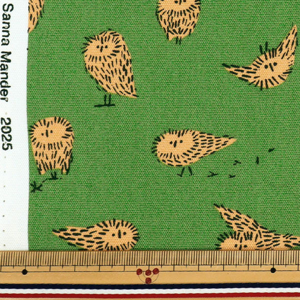 [Quantità a partire da 5] Tessuto "Kippis Oxford Arctic Owl Green KPO-87C"