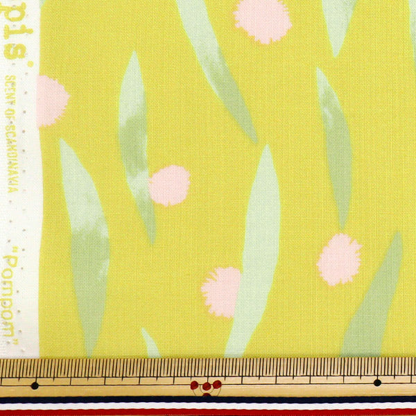 [Cantidad a partir de 5] Tela "kippis láminas POM POM Amarillo KPS-89B"