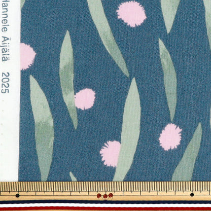 [Cantidad a partir de 5] Tela "kippis láminas Pom Pom Navy KPS-89C"