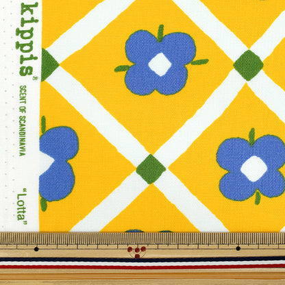 [Quantité à partir de 5] Tissu "kippis Oxford Ferme civique jaune kpo-91a"