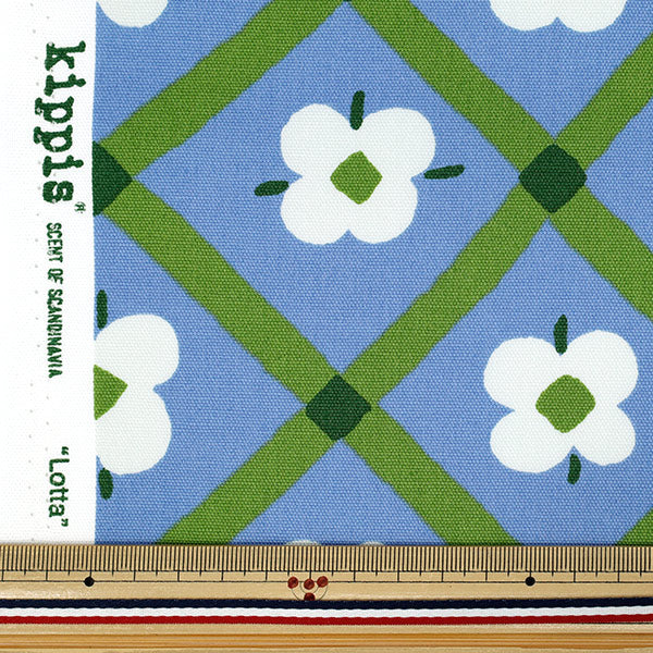 [Cantidad a partir de 5] Tela "kippis Oxford Civic Farm Blue KPO-91B"