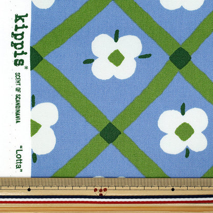 [Cantidad a partir de 5] Tela "kippis Oxford Civic Farm Blue KPO-91B"