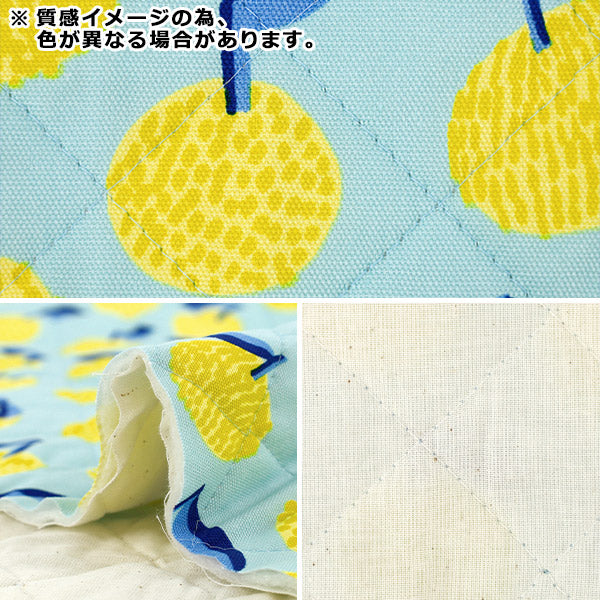 生地 『kippis (キッピス) オックスキルト カットクロス 約105×50cm ミカン オレンジ CQKPO-46G』 【ユザワヤオリジナル】