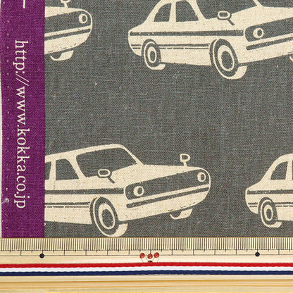 [5부터 시작하는 수량] 천・원단 "Ni-Co Echino Cotton Linen Canvas 자동차 EKX-98060-60D" KOKKA