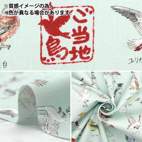 [Quantité à partir de 5] Tissu 『Oxford Série locale Bird Kinari YPA-51000-2A" KOKKA