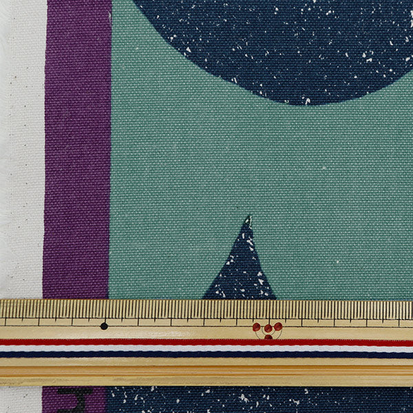 [Quantité à partir de 5] Tissu "Echino 9.5 vague de toile bleu Ekx98050-51d" KOKKA