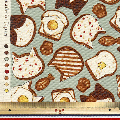 [Cantidad a partir de 5] Tela 『Oxford Pan animal azul YPA-51010-1D" KOKKA