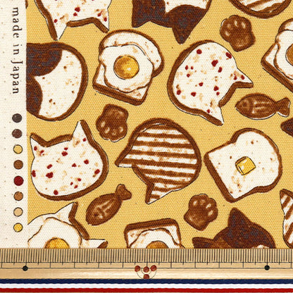 [Cantidad a partir de 5] Tela 『Oxford Pan animal amarillo YPA-51010-1C" KOKKA