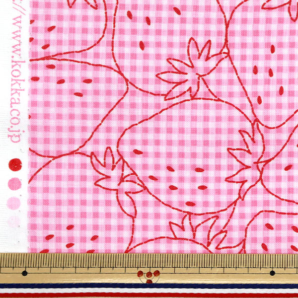 [5부터 시작하는 수량] 천・원단 『시팅 원단 슈퍼 워터 리포 멘트 피크 닉 자수 스타일 깅엄 패턴, 컬러 B YPA-51020-1B" KOKKA