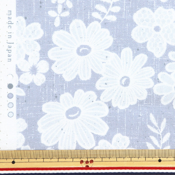 [De la quantité 5] Tissu 『Oxford Dentelle x en lin, petit motif floral ypa-59030-1c" KOKKA