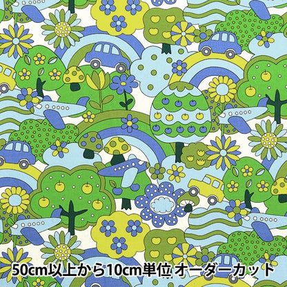 [الكمية من 5] الأقمشة 『أكسفورد مدرسة ريترو قوس قزح YKA-29040-1C" KOKKA