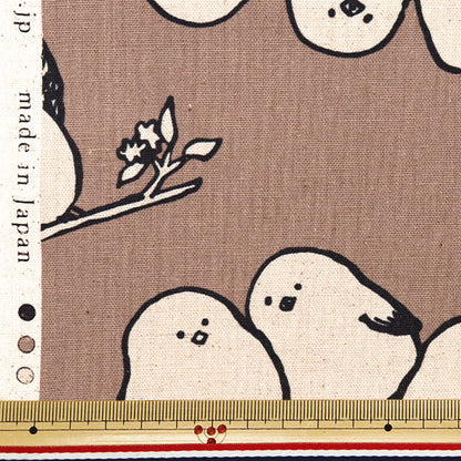 [Dalla quantità 5] Tessuto "Canna di cotone Canvas Simple Animalenaga YKA-29070-1c" KOKKA