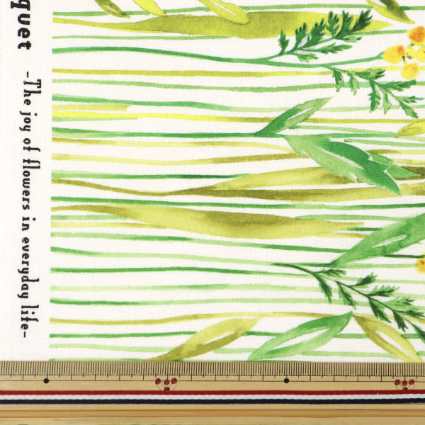 [Quantità a partire da 5] Tessuto 『fogli Stuma floreale stampa a getto d'inchiostro YGA-76070-1A" KOKKA