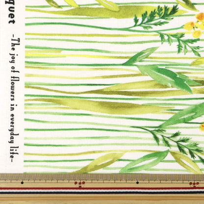 [Quantità a partire da 5] Tessuto 『fogli Stuma floreale stampa a getto d'inchiostro YGA-76070-1A" KOKKA