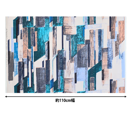 【数量5起】 織物 KESHIKI棉花維耶拉 Office street粉色×蓝色系EKX-4700-1C KOKKA