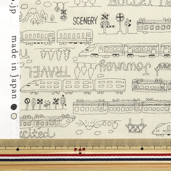 【数量5から】 生地 『シーチング モノトーンスクール キナリ YKA-29010-3A』 KOKKA コッカ