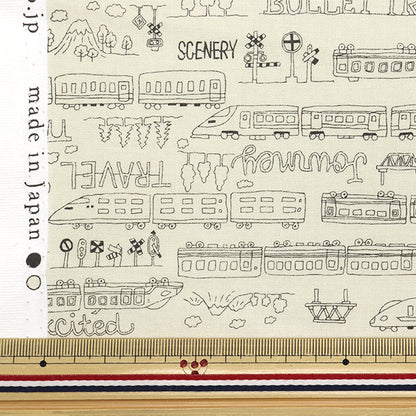 【数量5から】 生地 『シーチング モノトーンスクール キナリ YKA-29010-3A』 KOKKA コッカ