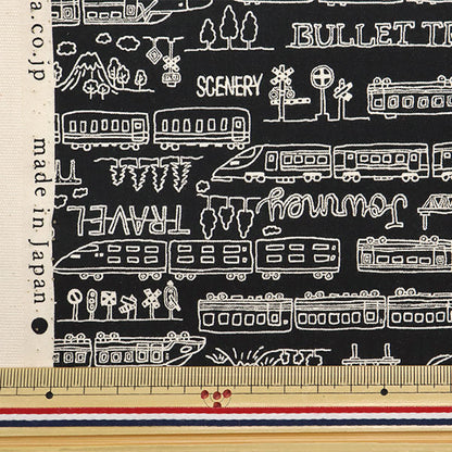 【数量5から】 生地 『シーチング モノトーンスクール ブラック YKA-29010-3B』 KOKKA コッカ