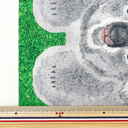 الأقمشة Home Deco Animals Inkjetقماش مقطوع الحيوانات ملقاة على العشب تقريبا. 108 سم × 100 سم yga-81030-2a" KOKKA