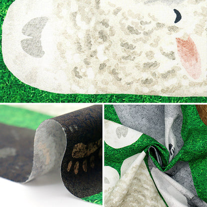 الأقمشة Home Deco Animals Inkjetقماش مقطوع الحيوانات ملقاة على العشب تقريبا. 108 سم × 100 سم yga-81030-2a" KOKKA