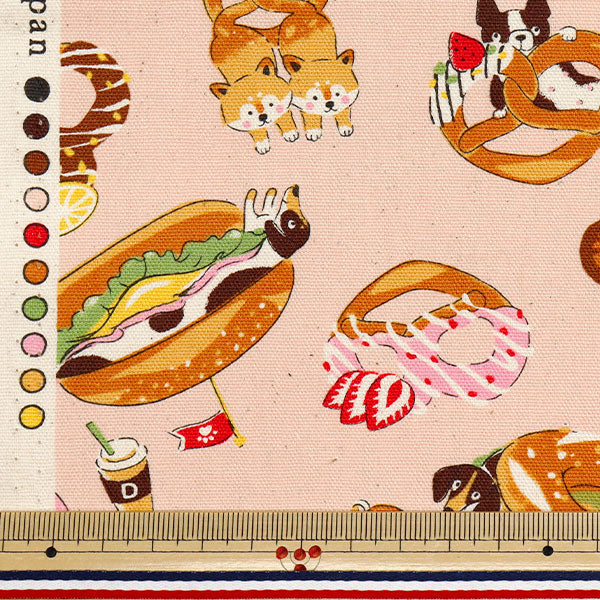 [Quantità a partire da 5] Tessuto 『Oxford Inutzel Pink YGA-81060-1B" KOKKA