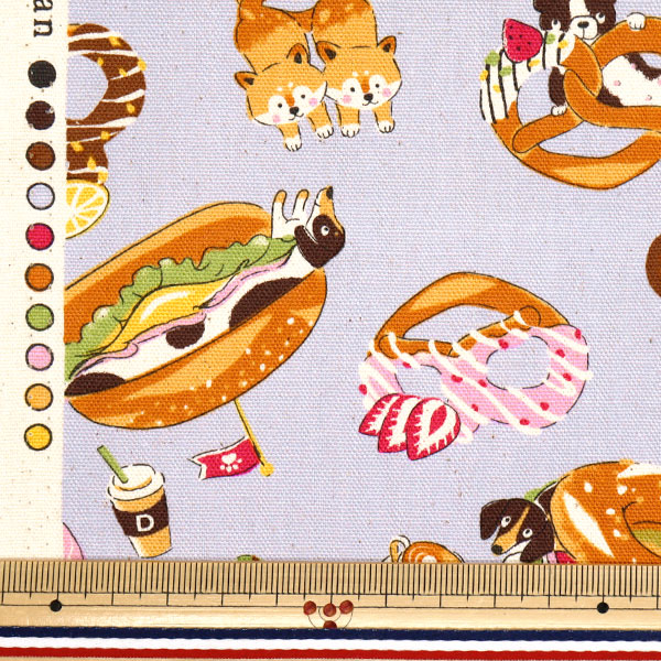 [Menge ab 5] Stoff 『Oxford Inutzel grau YGA-81060-1c" KOKKA